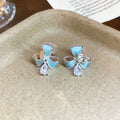 Butterfly Flower Ear Clips in Three Pastel Colorways view 8