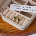 Heart Crystal Look Gold and Silver Small Huggie Earrings view 8
