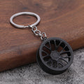 Creative Alloy Wheel Metal Keychain Car Hanging Accessory