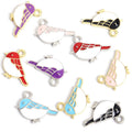 Colorful Perched Bird Enamel Metal Charms, 10 Designs view 3