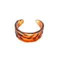 Amber Coffee Acrylic Swirl Bangles Geometric 5 Styles view 5