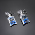 Transparent Water Bag Fish Novelty Hook Earrings in Four Colors view 4