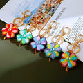 Rainbow Four Leaf Clover Keychains in Five Colors plus Assorted Option view 2