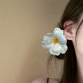 Soft Foam Flower Duckbill Hair Clip 4 Color Styles view 3