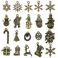Silver-Tone Christmas Tree and Bell Metal Charms with 26 Listed Options view 9