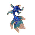 Red Gold Tone Goldfish Enamel Four Designs Metal Brooch Pin view 6