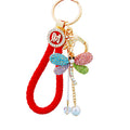 Jeweled Pearl Dragonfly Keychains with Fortune Loops and Loop Only Options view 5