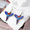 Acrylic Bird Print Drop Earrings Fishhook 9 Styles view 4