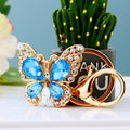Crystal Butterfly Keychains in Blue and Pink plus Assorted Option view 1