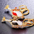 Jeweled Helicopter Keychains in Black and Red with Gold Tone Rings view 3