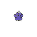 Enamel Paw Print Charm Pendant Silver Tone Five Colors view 5