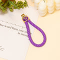 Braided Cord Cai Wealth Keychain Gold Metal Badge Loop view 11