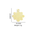 Eight Petal Daisy Enamel Charms in Three Pastel Colors view 2