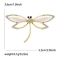 Openwork Dragonfly Brooch in Three Metal Tones for Jackets, Coats, and Scarves view 7