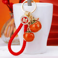 Twin Persimmon Keychains in Red, Orange and Yellow Green Colors view 2