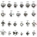 Antique Silver Spacer Bead Shell Beads with 18 Listed Options view 7