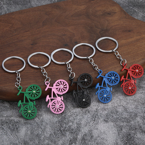 Alloy Bicycle Keychain Bag Charm Gift for Couples and Students