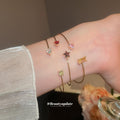 Open Wire Crystal Cuff Bangle Three Piece Sets 4 Colorways view 4