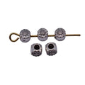Antique Silver Metal Double Sided Flower Bead For Jewelry Making view 4