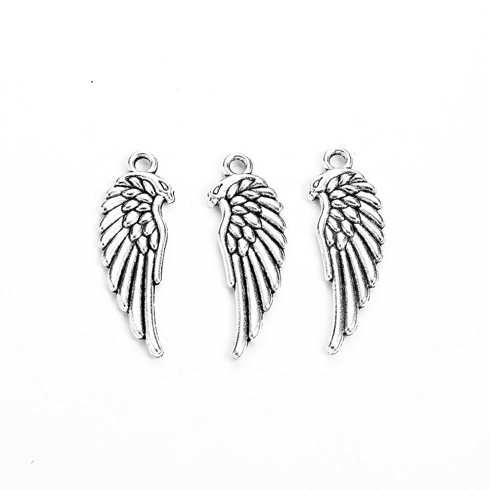 33x11mm Double-Sided Alloy Eagle Wing Charm Pendant