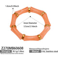 Bamboo Shape Resin Stretch Bracelet in Nine Colorways view 8