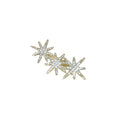 Gold Rhinestone Eight-Point Star Duckbill Hair Clip view 5