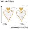 Gold Heart Earrings