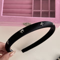 Padded Satin Headband With Small Metal Bows In Black Or Pink view 7
