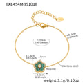 Oval Crystal Stone And Clover Flower Pendant Necklace Bracelets view 10