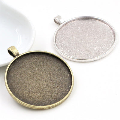 Large round pendant trays showing the overall assortment