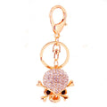 Rhinestone Skull And Crossbones Metal Keychain, Six Styles view 5