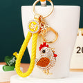 Jeweled Zodiac Chick Keychains in Three Colors with Two Wrist Loop Options view 7