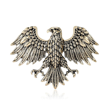 Spread Wing Eagle Brooch in Three Finishes for Jackets Scarves and Lapels