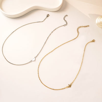 Primary supplied view of dove clasp chain necklace