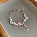 Pearl Heart Strawberry Bracelets Necklaces Tassel Earrings view 11