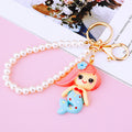 Pearl Loop Mini Mermaid Keychains in Five Colors plus Assorted Option view 3