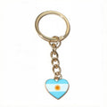 Heart Flag Keychains With Split Rings in Eleven Country Designs view 8
