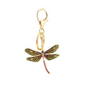 Rhinestone Dragonfly Keychain With Gold Tone Clasp, Six Styles view 5
