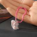 Flocked Mini Animal Keychains Bead Chain Six Styles view 6