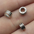 6x6x3mm 0.5g Multicolor Zinc Alloy Round Large Hole Spacer Beads for Bracelet Necklace Jewelry Making