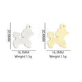 Enamel Poodle Charms in Six Colors and Two Metal Tones view 2