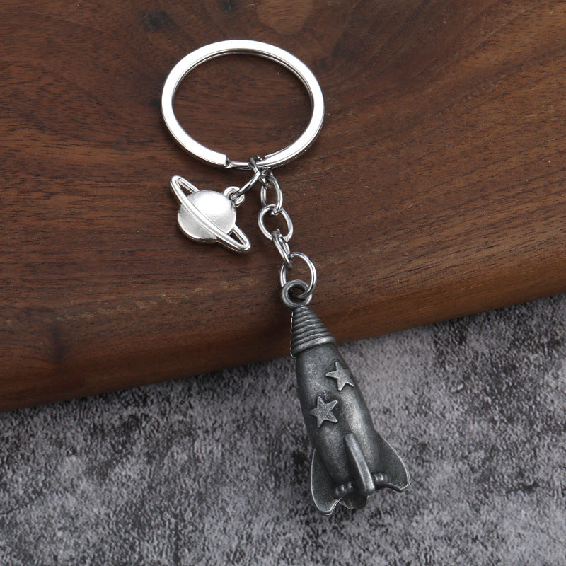 3D Airplane Metal Keychain Aviation Model Souvenir Key Ring