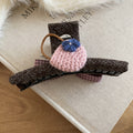 Knit Fabric Claw Clip Crochet Bag Horse Charm 3 Styles view 7