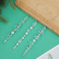 Clear Crystal Bead Icicle Christmas Tree Hanging Ornament view 3