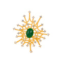 Spider Openwork Crystal Metal Brooch Pin for Jackets and Lapels view 1