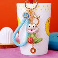 Crystal Fortune Snake Keychains with Cords and Loose Braided Loops view 9