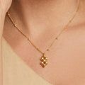 Bead Cluster Pendant Necklace And Matching Cluster Studs view 3