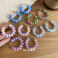 Colorful Beaded Hoop Earrings in Four Colorways Fashion Jewelry view 4