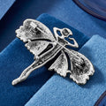 Winged Dancer Brooch in Four Enamel and Crystal Palettes view 3