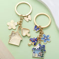 Butterfly Charm Keychains Featuring Blue Butterfly Across 31 Pictured Variations view 3